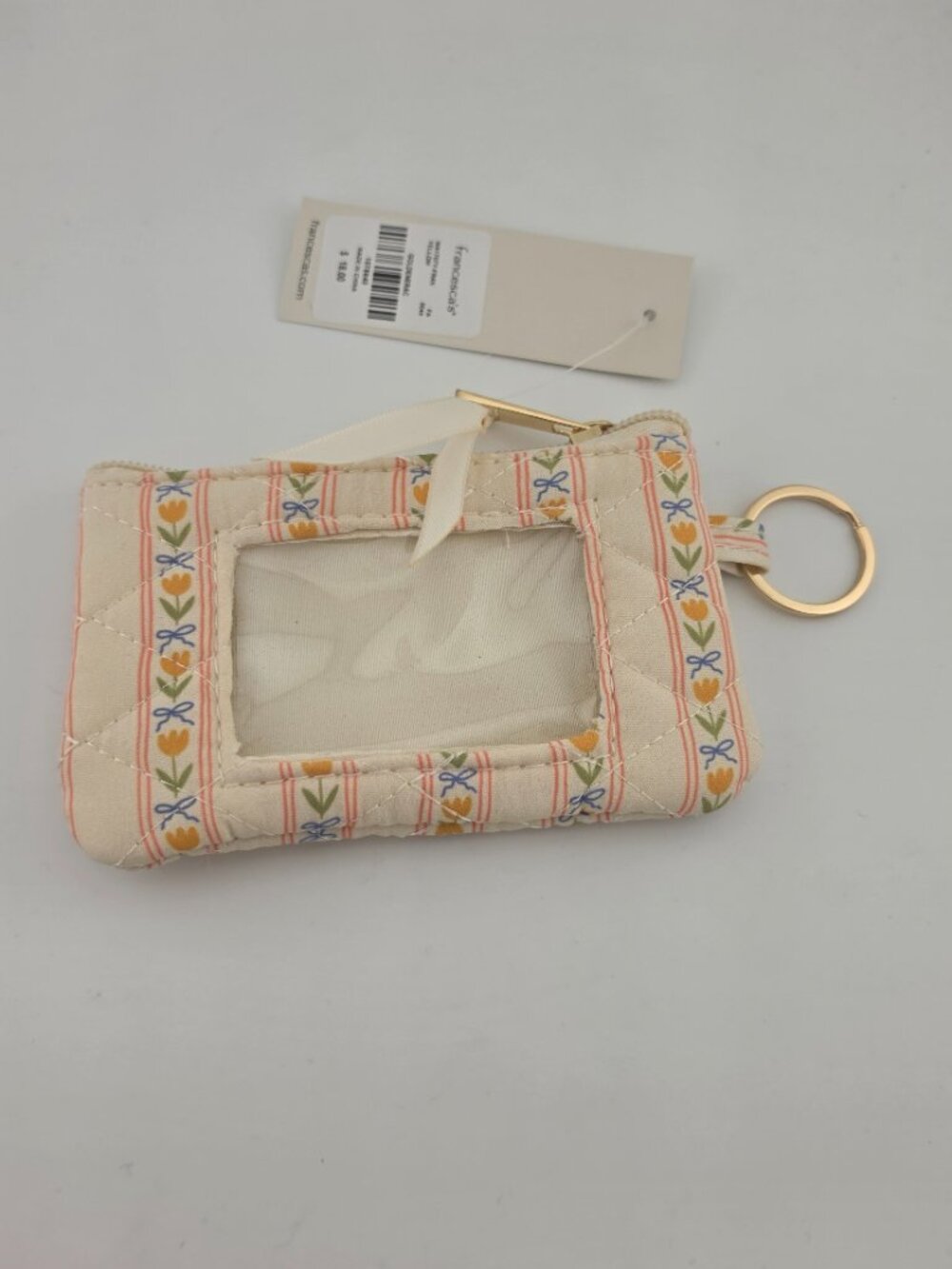 Francesca's Peach Flower bow Design Card Holder - Picture 8 of 8